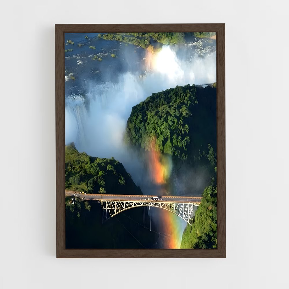 Poster Arc-en-Ciel sur le Pont – affiche Saut à l’élastique (vue 5)
